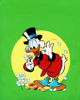 Walt Disney | Oncle picsou, couverture originale en couleurs directes réalisée pour le Super Picsou Géant n° 100 Bis du 1er juin 1980. | Septimus