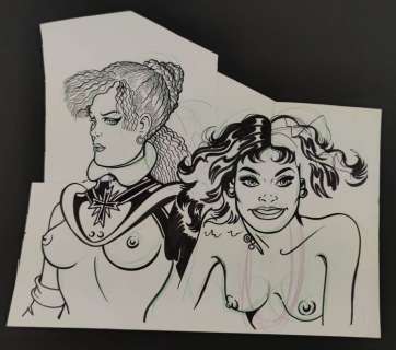 Magnus - Illustrazione Originale x Necron - Loose page - Unique copy | Catawiki