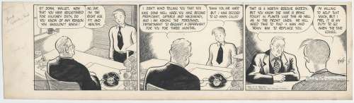 Frank King | King – Gasoline Alley, Original Daily Strip Art, 2/25/1942 | Russ Cochran