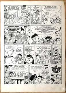 Greg - Originele pagina - Rock Derby T.3 - Panique au Paradis - (1960) | Catawiki