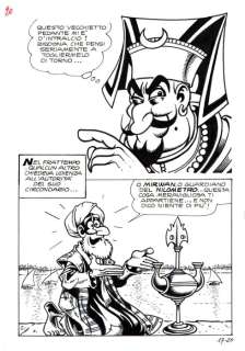 Magnus (Roberto Raviola) | La Compagnia della Forca n. 17 - Tavola Originale "I due genii siamesi" Magnus - Page volante - EO - (1978) | Catawiki