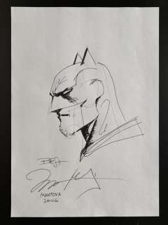 Jim Lee | Batman - JIM LEE BATMAN SKETCH ORIGINAL ART SIGNED - Page volante - Exemplaire unique - (2006) | Catawiki