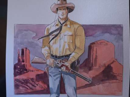 Giuseppe Candita | Tex - G. Candita - original artwork - Page volante - Exemplaire unique | Catawiki