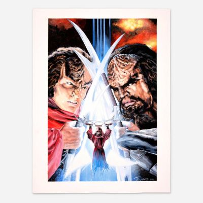 Lot 376 - J.K. Woodward, Star Trek: Defiant #7 Variant Cover Original Art (IDW, 2023) | Landry Pop Auctions