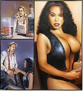 Lorenzo Sperlonga | Sperlonga, Lorenzo - Original painted page - Smoky Jones - Published in Hustler’s Brown Sugar - Page volante - (1999) | Catawiki