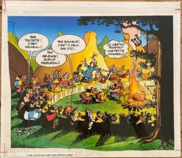 Studio Uderzo | Astérix - Mise en couleur originale - Le banquet - (1996) | Catawiki