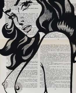 Andrea Boriani | Wonder Woman - Andrea Boriani - old paper hand painted 42 x 30 cm - Page volante | Catawiki