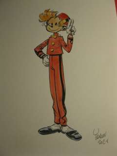 Yoann (Yoann Chivard) | Yoann - Originele tekening (Stift/potlood/inkt) - Spirou / Robbedoes - Page volante - (2021) | Catawiki