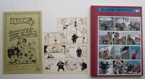 Sleen, Marc - 1 Album + Originele Pagina | De Lustige Kapoentjes - groot formaat luxe met originele pagina - Cartonné - EO - (1993) | Catawiki
