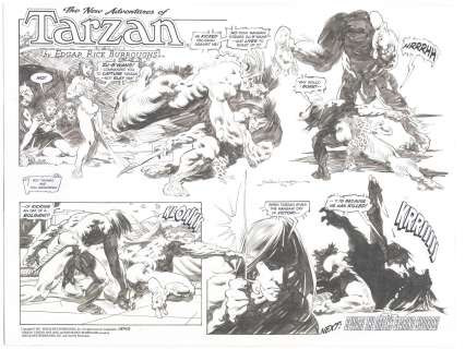 Tom Grindberg | Grindberg - The New Adventures of Tarzan, Sunday
 Page #3743, 2016 NO RESERVE! | Russ Cochran