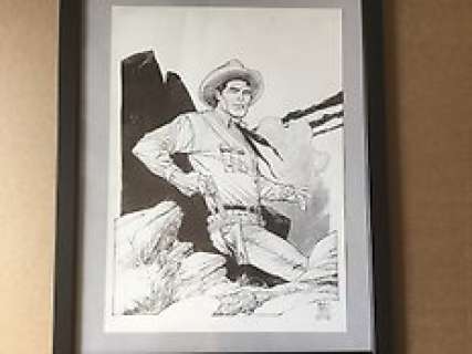 Stefano Andreucci - La Jeunesse de Tex - Portrait de Tex - Page volante - (2012)