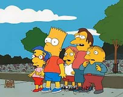 Twentieth Century Fox | The Simpsons - "Bart After Dark" (1996) - Original Animation Cels, signed by Nancy Cartwright! | Catawiki