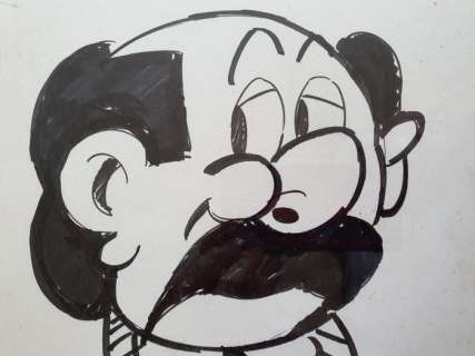 Merho | Kiekeboe - Originele tekening Kiekeboe - begin jaren ’70 - handtekening door Merho - niet op naam ! - (1979/2019) | Catawiki