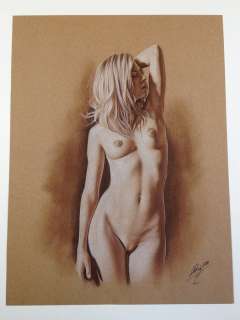 D. Prenzel | Innocent Puberty - Original Pastel Erotic Illustration - 40x30 cm. (A3) Signed | Catawiki