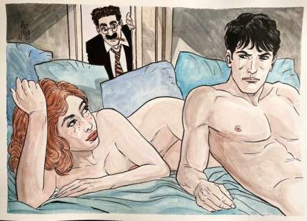 Daniele Statella | Dylan Dog - D. Statella - â€œCapo, la pistola?â€ Illustrazione originale | Catawiki