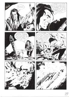 Giuseppe Barbati/Bruno Ramella - Magico Vento n. 18 - 4x Barbati/Ramella -Tavole Originali "L‘Ombra del Guerriero" - Page volante - Exemplaire unique - (1998)