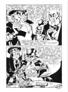 Paolo Piffarerio | Alan Ford n. 89 - 2x P.Piffarerio - Tavole Originali "Il Benefattore" - Page volante - Exemplaire unique - (1976) | Catawiki