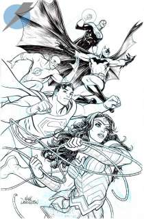 Nick Derington - justice league issue 51 page cover