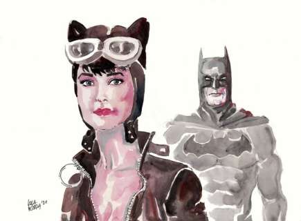 Luca Pozza | Catwoman - illustrazione originale | Catawiki