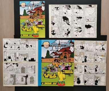 Nijs, Jef | Jommeke 1 + 2 + 3 - Luxe-uitgave Middelkerke met 3 originele pagina’s uit de 3 eerste verhalen - hc + sc - EO - (1959/2006) | Catawiki