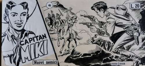 Essegesse | Capitan Miki VII n. 6 - EsseGesse - Copertina originale â€œNuovi nemiciâ€ - Page volante - Exemplaire unique | Catawiki