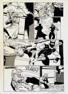 Ken Branch, Mitch Byrd - Cat & Mouse #10 P 20 (Cat Beats Up Martin Rossman!) Large Art -1990