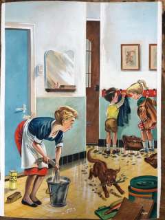 Voges, Carol | Voges, Carol - Originele tekening in kleur | Catawiki