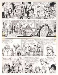 Jijé (Joseph Gillain Dit) | JIJÉ Â«Barbe RougeÂ». Encre de Chine sur carton pour la planche… | Tessier Sarrou