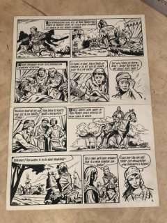 Vandersteen, Willy + Verschuere, Karel | Willy Vandersteen / Karel Verschuere - Originele pagina (p.3) - De rode ridder 15 - De zwarte wolvin - Page volante - (1963) | Catawiki