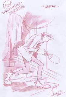 Jaume Esteve, Disney Artist | 101 Dalmatians: Jasper - Original Drawing - Jaume Esteve Signed | Catawiki