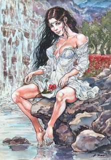 Kas | Kas - Dessin original couleur - Les Sans-Visages - Feya - (2019) | Catawiki