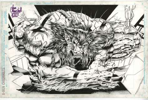 X-MEN CHRONICLES Issue #1 Splash Page | ComicConnect