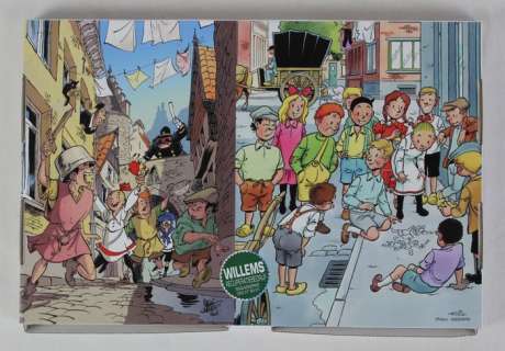 Paul Geerts / Eric de Rop | Suske en Wiske - De zeven schaken - Middelkerke editie - Doos met hardcover met linnen rug (met opdrachttekening) + 6x ex-libris - 200 ex. - EO - (2021) | Catawiki