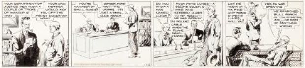 Alex Raymond | Secret Agent X-9, Daily strip du 2 novembre 1934 | Galerie 9ème Art