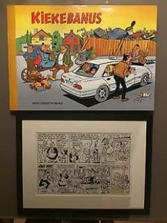 Willy Linthout - 1 Album + Originele Pagina | Urbanus - Originele halve eindpagina + Luxe album - Kiekebanus - Cartonné - EO - (1996) | Catawiki