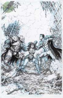 Chris Burnham - batman v superman issue deathstroke #16 page cover