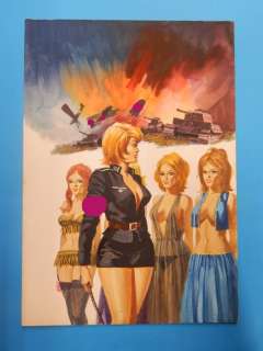 Studio Rosi-Nevio Zeccara | Hessa n. 46 - Studio Rosi - Original Cover "Le prostitute di Smolensk" - Page volante - Exemplaire unique - (1972) | Catawiki