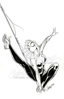 SCOTT CAMPBELL 作品集 J. SCOTT CAMPBELL AMAZING SPIDER-MAN #1 VARIANT COVER (2014
