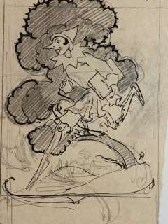 Augusta Cavallieri | Pinocchio - Augusta Cavallieri - Maquette di Copertina "Pinocchio" - Page volante - Exemplaire unique | Catawiki