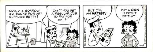 Walker Bros. | Walker Bros. - Betty Boop, Daily (04/16/1987) NO RESERVE! | Russ Cochran