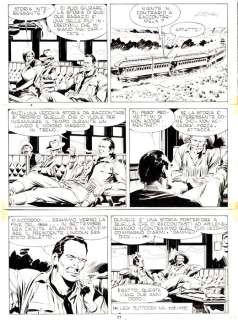 Giovanni Ticci | Tex n. 297 - G. Ticci - Tavola Originale "Gli Avvoltoi" - Page volante - Exemplaire unique - (1985) | Catawiki