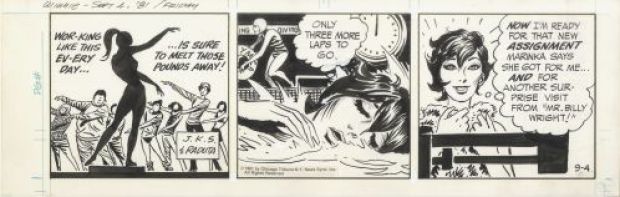 Joe Kubert | Winnie Winkle, Strip du 4 septembre 1981 | Galerie 9ème Art