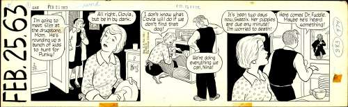 Frank King | King – GASOLINE ALLEY, Daily (02/25/1963) | Russ Cochran