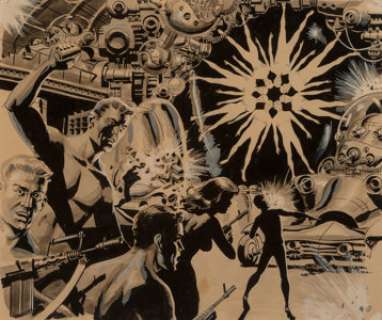  - Wally Wood (American, 1927-1981)
 Wolfbane, Galaxy Science Fiction interior illustration, November 1957
 Ink wash on pap...