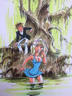 Dany | Dany - Dessin original couleur - Olivier Rameau - Les Disparus de Bayou Plalah | Catawiki