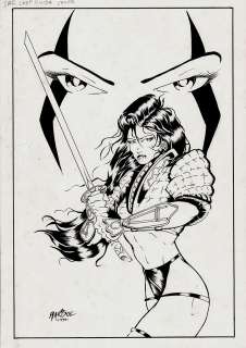 Everett Hartsoe - Shi: lady ninja cover (1994)