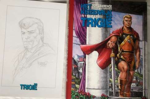 Don Lawrence Romano Molenaar | Trigië - Het keizerrijk Trigie integraal deel 1 luxe editie met opdrachttekening Romano Molenaar HC XII - Cartonné - EO - (2020) | Catawiki