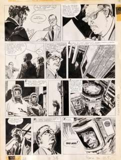 Alberto Breccia | Corriere dei Piccoli - Acqua Contro Uranio pg. 4 Alberto Breccia - Page volante - Exemplaire unique - (1971) | Catawiki