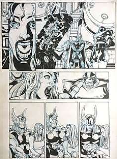 ChrisCross - 43 x 29 cm. - Captain Marvel #19 Page 13 - ChrisCross - Originele pagina - THOR - Exemplaire unique - (2001)