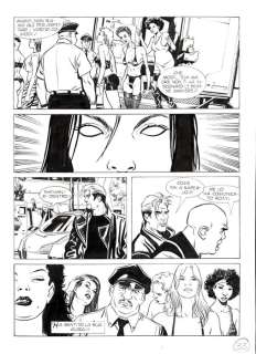 Roberto de Angelis | Nathan Never n. 202 - Roberto De Angelis 3x Tavola Originale "La torre dell’orologio" - Page volante - Exemplaire unique - (2008) | Catawiki